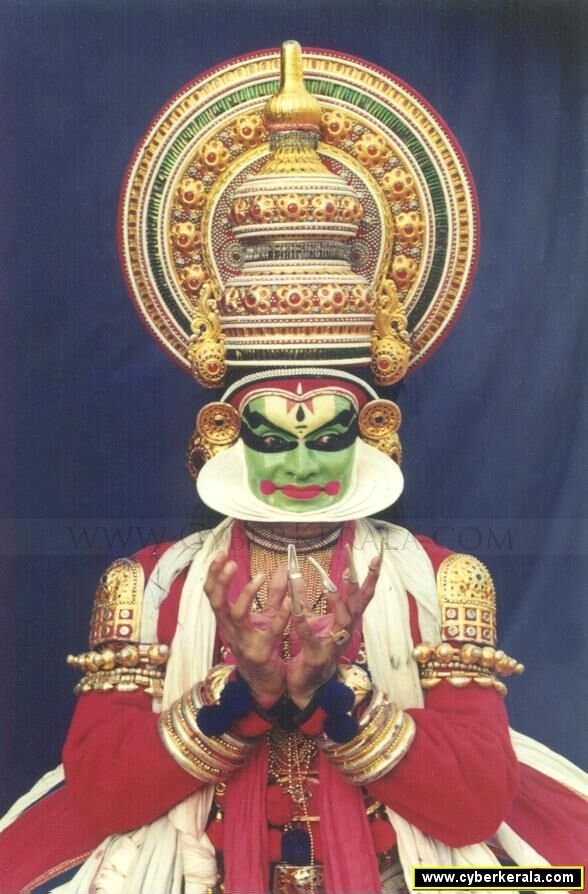 Kalamandalam Balasubrahmaniam showing Mudra of Lotus