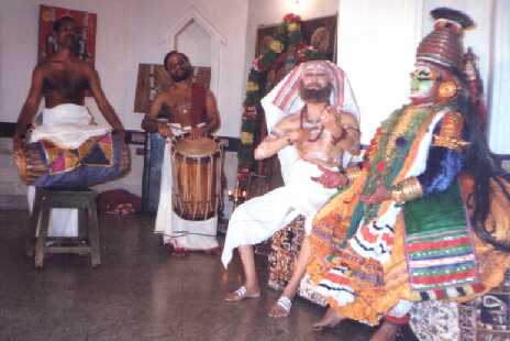 Kalamandalam Gopakumar performing on Chenda