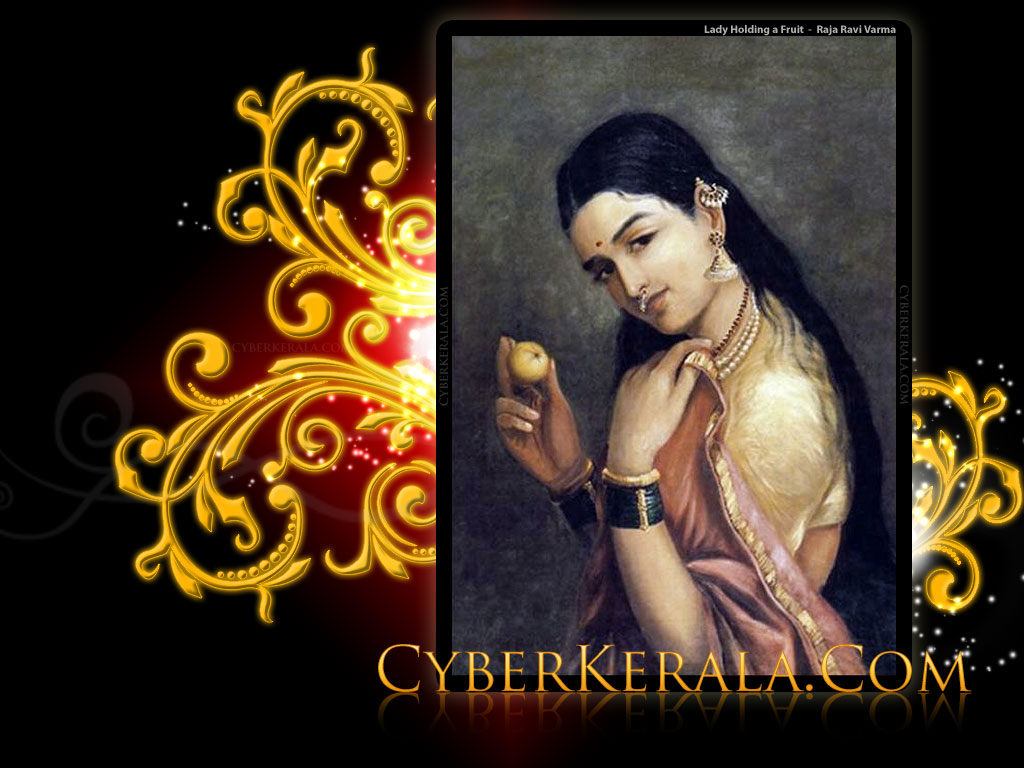 Wallpaper - Lady Holding a Fruit